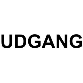 UDGANG - folietekst - Bogstavhjde: 1,5 cm