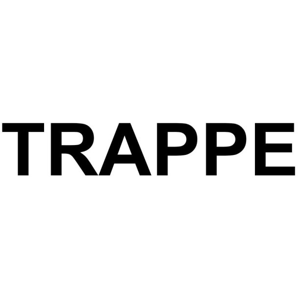 TRAPPE - folietekst - Bogstavhjde: 1,5 cm