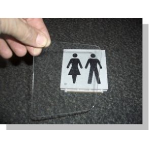 Frontplade - glaskar til skilteramme