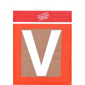 V - selvklbende tal HVID 80 mm