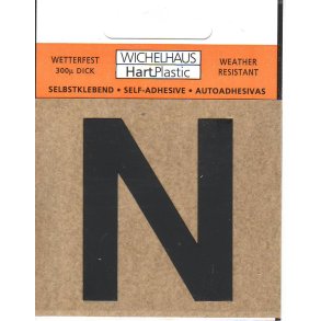 N - selvklbende tal SORT 80 mm  