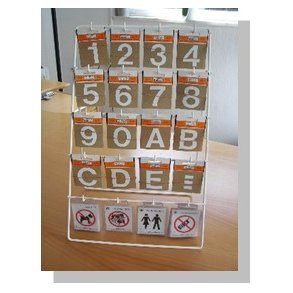 Lille Display til bord eller vg hvide tal/bogstaver