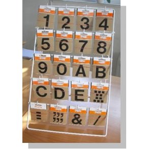 Lille Display til bord eller vg sorte tal/bogstaver