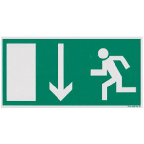 Flugtvejsskilt - flugtvej ligeud