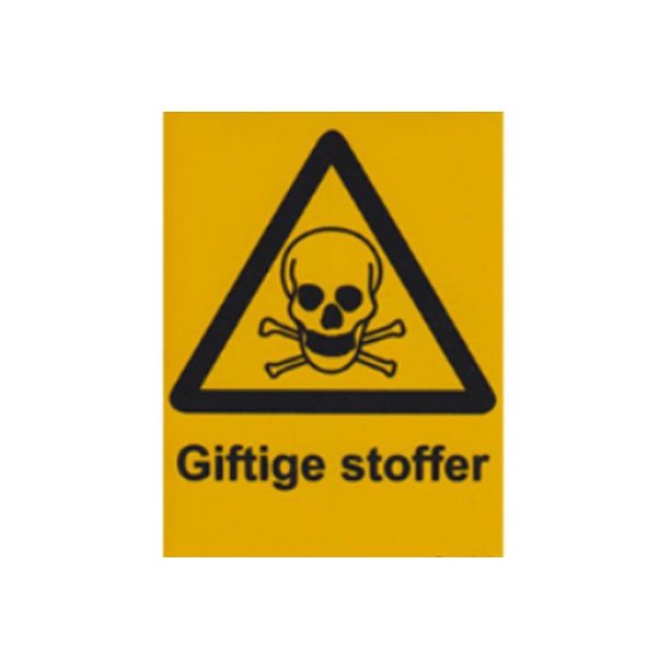 Skilt - giftige stoffer