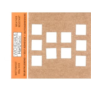 Punktum -   Selvklbende bogstav  HVID 50 MM - bdt. a 10 stk