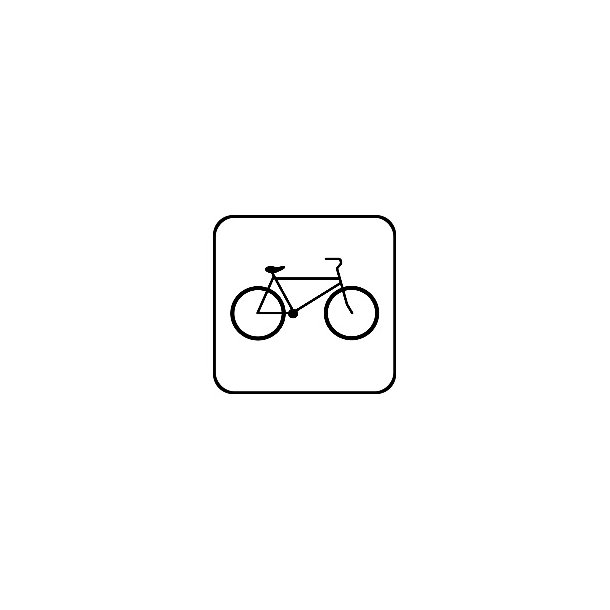 Cykelparkering - symbol 8x8 cm