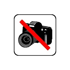 Fotografering forbudt - symbol 8x8 cm