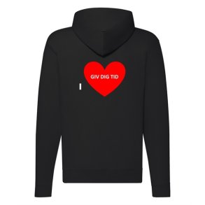 H�ttetr�je med lynl�s  med tryk - giv dig tid - r�dt hjerte