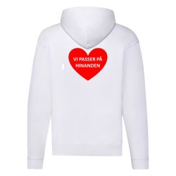 H�ttetr�je med lynl�s med tryk - vi passer p� hinanden i r�dt hjerte