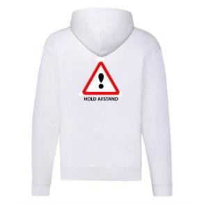 H�ttetr�je med lynl�s -  med tryk - hold afstand - trekant