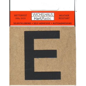 E - selvklbende tal SORT 80 mm  