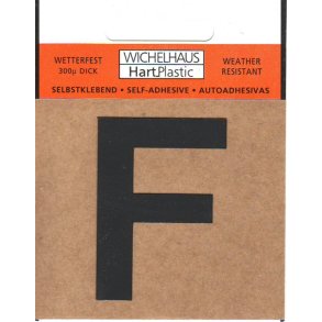 F-  selvklbende tal  SORT 15 mm  - leveres i bdt. a 10 stk