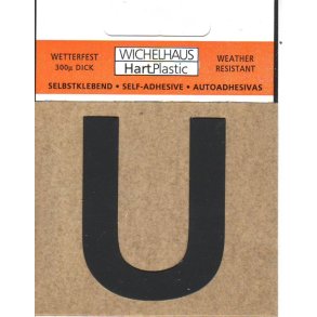 U selvklbende tal  SORT 15 mm  - leveres i bdt. a 10 stk