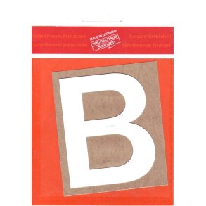 B - selvklbende tal HVID 80 mm