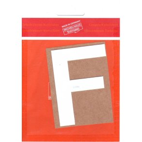 F- selvklbende tal  HVID 15 mm  - leveres i bdt. a 10 stk