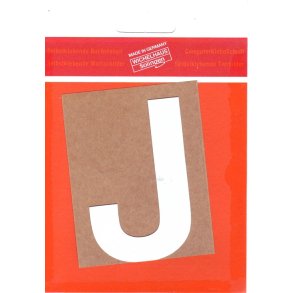 J selvklbende tal  HVID 15 mm  - leveres i bdt. a 10 stk