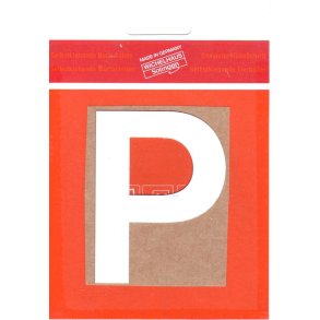 P selvklbende tal  HVID 15 mm  - leveres i bdt. a 10 stk