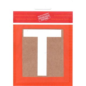 T selvklbende tal  HVID 15 mm  - leveres i bdt. a 10 stk