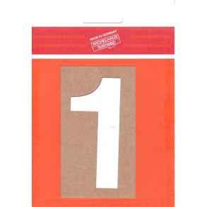 1 - selvklbende tal HVID 80 mm