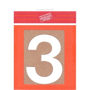 3 - selvklbende tal HVID 80 mm