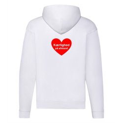 H�ttetr�je med lynl�s med tryk - k�rlighed p� afstand r�dt hjerte