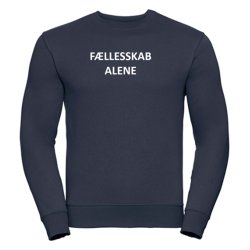 Sweatshirt med tryk - F�llesskab alene