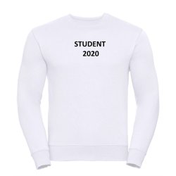 Sweatshirt med tryk - STUDENT 2020