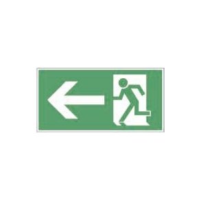 Ndudgangsskilt - selvklbende 15x30 cm